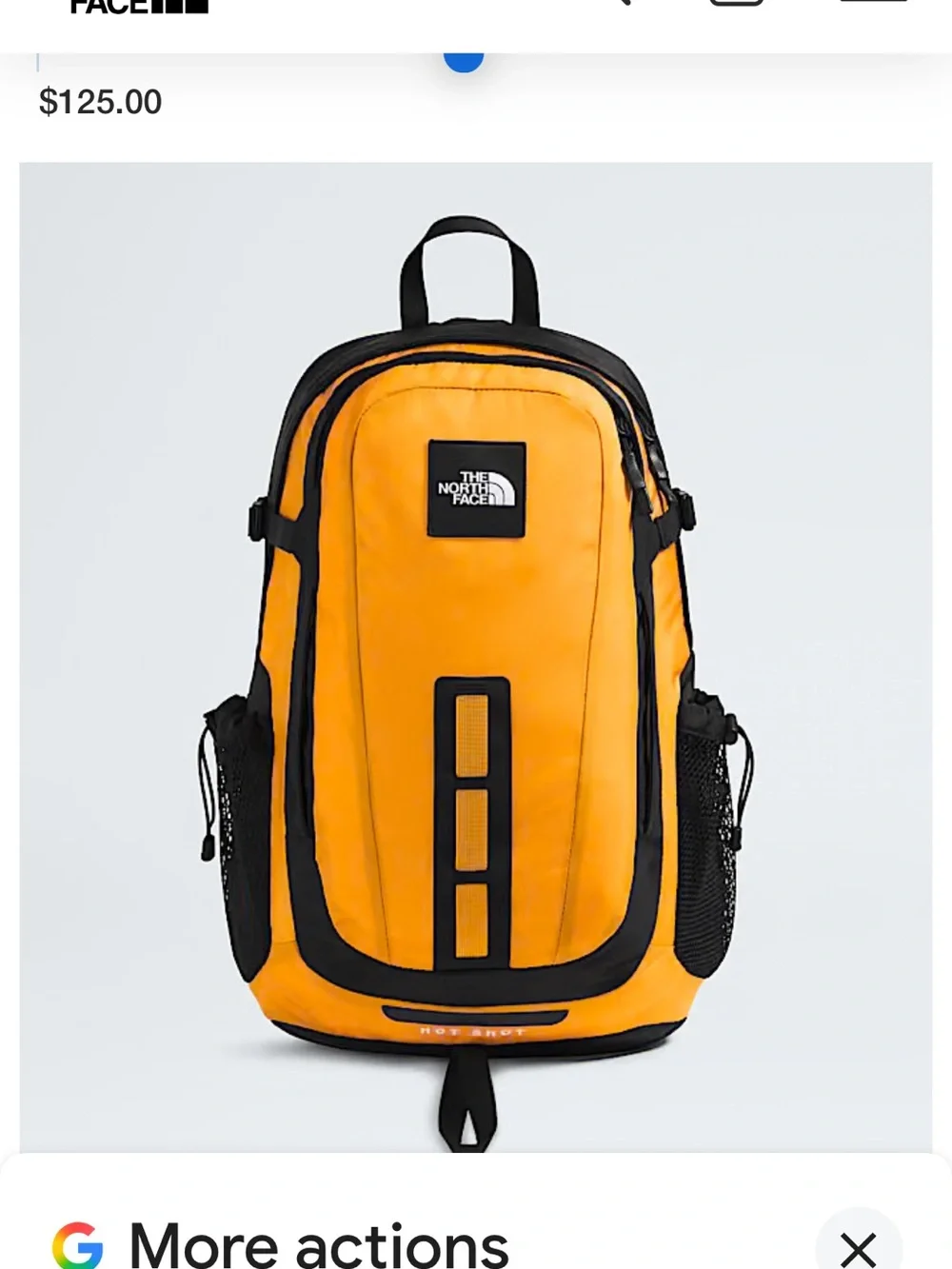 The North Face Hot Shot SE Backpack summit Gold and Black 30L